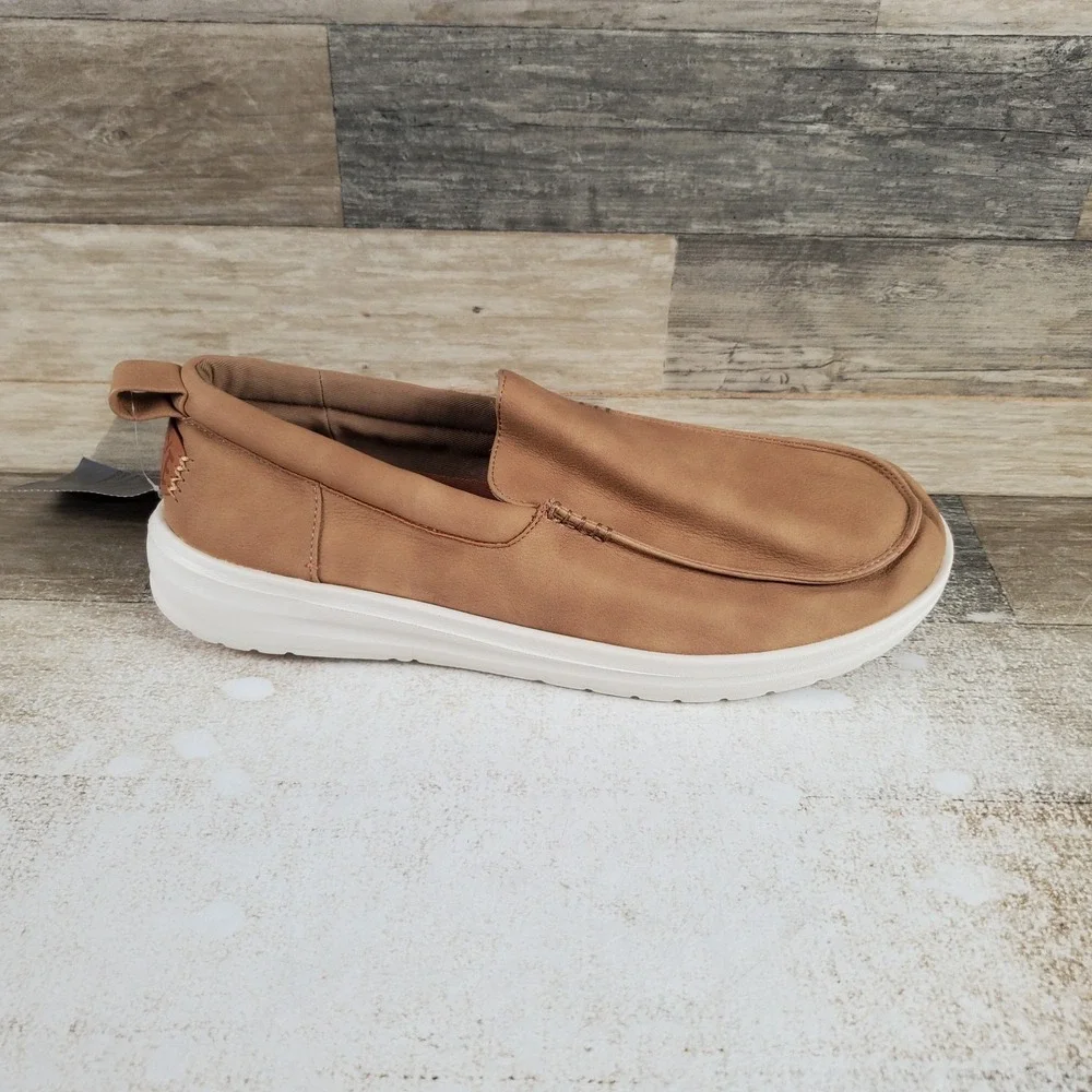 Hey Dude Paul Slip Classic Mens Loafer Loafer Shoes Sz 9 Arsh Leather Slip On